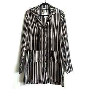 NWT Free People Made in USA Striped Shirt Dress
